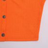 Buttons Long Sleeve Crop Tops Sexy Two Pieces Set - Image 14