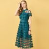 Cake Lace Ruffles Vintage Midi Dress - Image 2