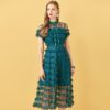 Cake Lace Ruffles Vintage Midi Dress - Image 3