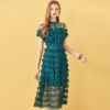Cake Lace Ruffles Vintage Midi Dress - Image 5