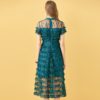 Cake Lace Ruffles Vintage Midi Dress - Image 6