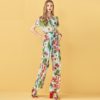 Casual Drawstring Floral Print Sexy Rompers - Image 3