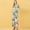 Casual Drawstring Floral Print Sexy Rompers - Image 4