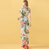 Casual Drawstring Floral Print Sexy Rompers - Image 6