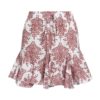 Casual Floral Print High Waist Ruffles Short Skirt - Image 6