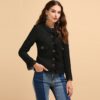 Casual Ruffled Lace Button Coats Tops - Image 4