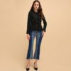 Casual Ruffled Lace Button Coats Tops - Image 5