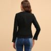 Casual Ruffled Lace Button Coats Tops - Image 6
