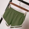 Casual Solid Elastic Waist Loose Shorts - Image 2