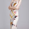 Chemise Polyester Printed Backless Lingerie