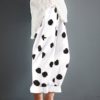 Cotton Polka Dot Elastic Waist Pockets Pants - Image 5
