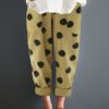 Cotton Polka Dot Elastic Waist Pockets Pants - Image 7