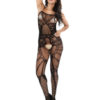 Crotchless Net Sheer Strappy Sexy Lingerie Bodystocking