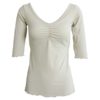 Drawstring Fitted V Neck Short Sleeve Yoga T-Shirt - Image 8