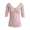 Drawstring Fitted V Neck Short Sleeve Yoga T-Shirt - Image 9