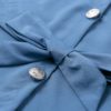 Elegant A line Solid Buttons Midi Dress - Image 4