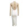 Elegant Bodycon Long Sleeve Beading Club Wear Sets - Image 4