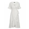 Elegant Ruffled Beach Style Wrap Dress - Image 5