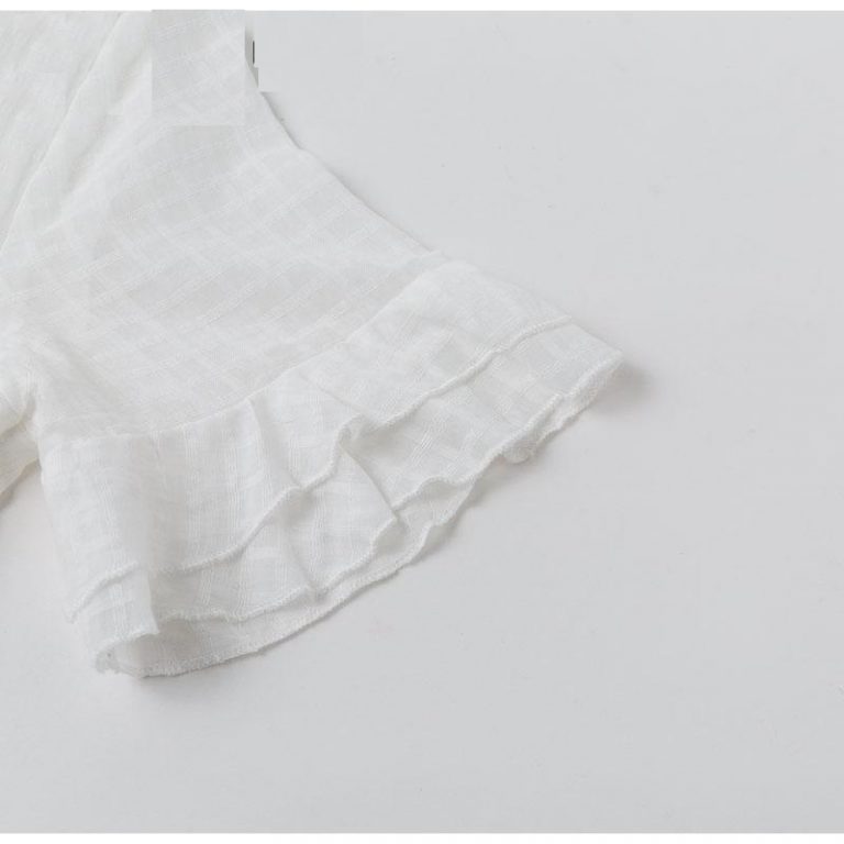 Elegant Ruffled Beach Style Wrap Dress - Image 6