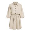 Elegant Buttons Long Sleeve Shirt Dress - Image 6