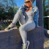 Fitness Sportswear Sleeveless Casual One Pieces Suit - Image 4