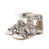 Flat Chunky Lace up Gladiator Sandals - Image 6