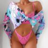 Floral Lace Bodycon Intimates Lingerie Set - Image 8