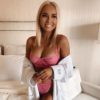 Floral Lace Bodycon Intimates Lingerie Set - Image 9