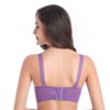Full Coverage Jacquard Non Padded Lace Sheer Underwire Bra - Image 6