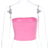 Glitter Diamond Off Shoulder Camis Cropped Top - Image 4