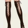 Lace Up Nylon Stretch Sexy Stockings