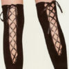 Lace Up Nylon Stretch Sexy Stockings - Image 2