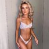Lace Up Underwire Sexy Lingerie Set