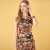 Leopard Print Embroidery Beading Vintage Mini Dresses - Image 2