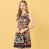 Leopard Print Embroidery Beading Vintage Mini Dresses - Image 4