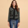 Long Sleeve Button Stylish Weaving Coats Tops
