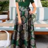 Maxi Dresses Short Sleeves Printed Dress - Image 5