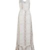 Maxi Dresses V Neck Animal Print Ruffle Floor Length Boho Dress - Image 6
