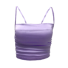 New Elegant Satin Straps Crop Vest Tops - Image 3