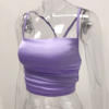 New Elegant Satin Straps Crop Vest Tops - Image 6