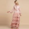 Polka Dot Bow Halter Tiered Party Maxi Dress - Image 6