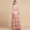 Polka Dot Bow Halter Tiered Party Maxi Dress - Image 7