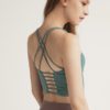 Pure Color Criss Cross Back Yoga Top - Image 3