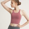 Pure Color Criss Cross Back Yoga Top - Image 5