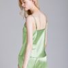 Satin Spaghetti Straps Fruits Embroidery Backless Pajamas - Image 3
