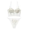 Sexy Adjustable Straps Embroidered Bra And Panty Sets - Image 7