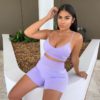 Sexy Bodycon Crop Top Shorts 2 Pieces - Image 7