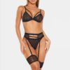 Sexy Lace 3 Pieces Sexy Lingerie Set