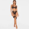 Sexy Lace 3 Pieces Sexy Lingerie Set - Image 3