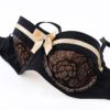 Sexy Lace Bow Floral Embroidery Bra Set - Image 5